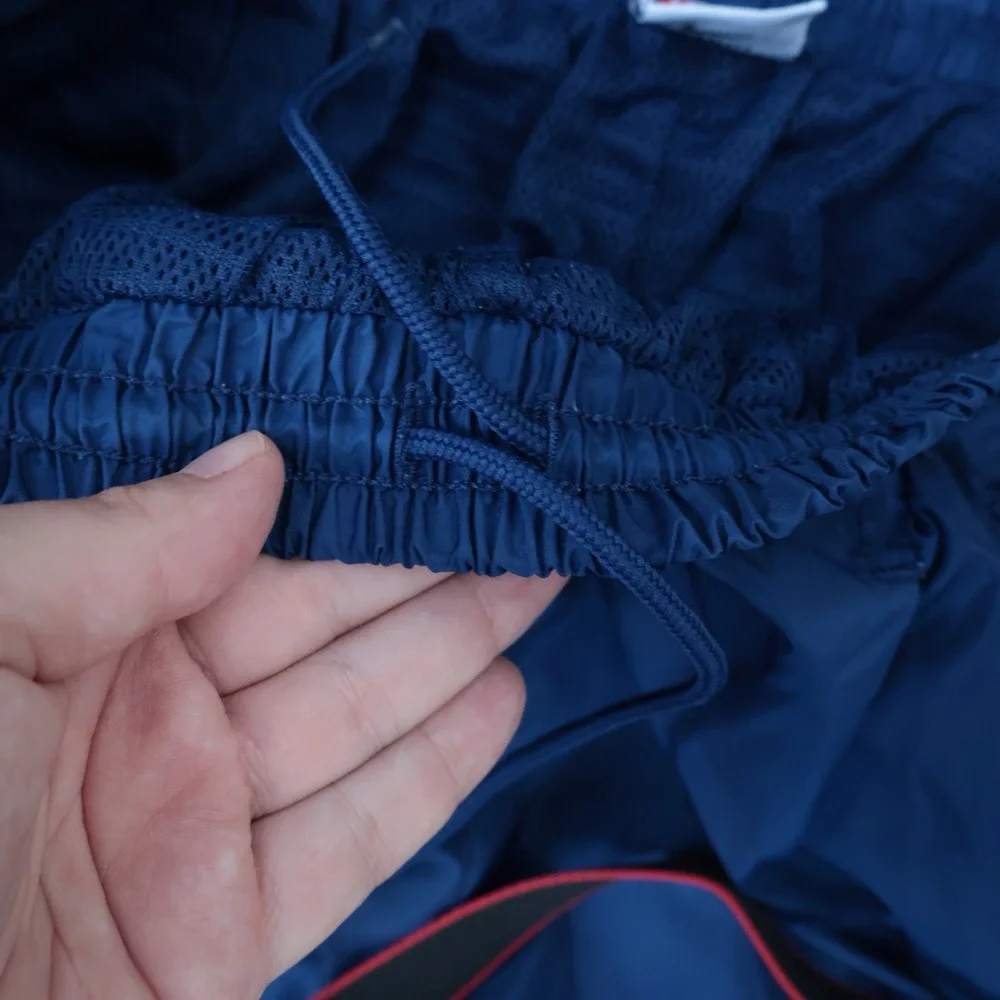 Vintage Nike Team Sports Track Pants Mens XL Blue Windbreaker Mesh Parachute